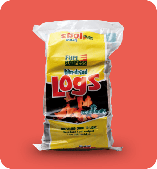 a bag of kiln dried logs