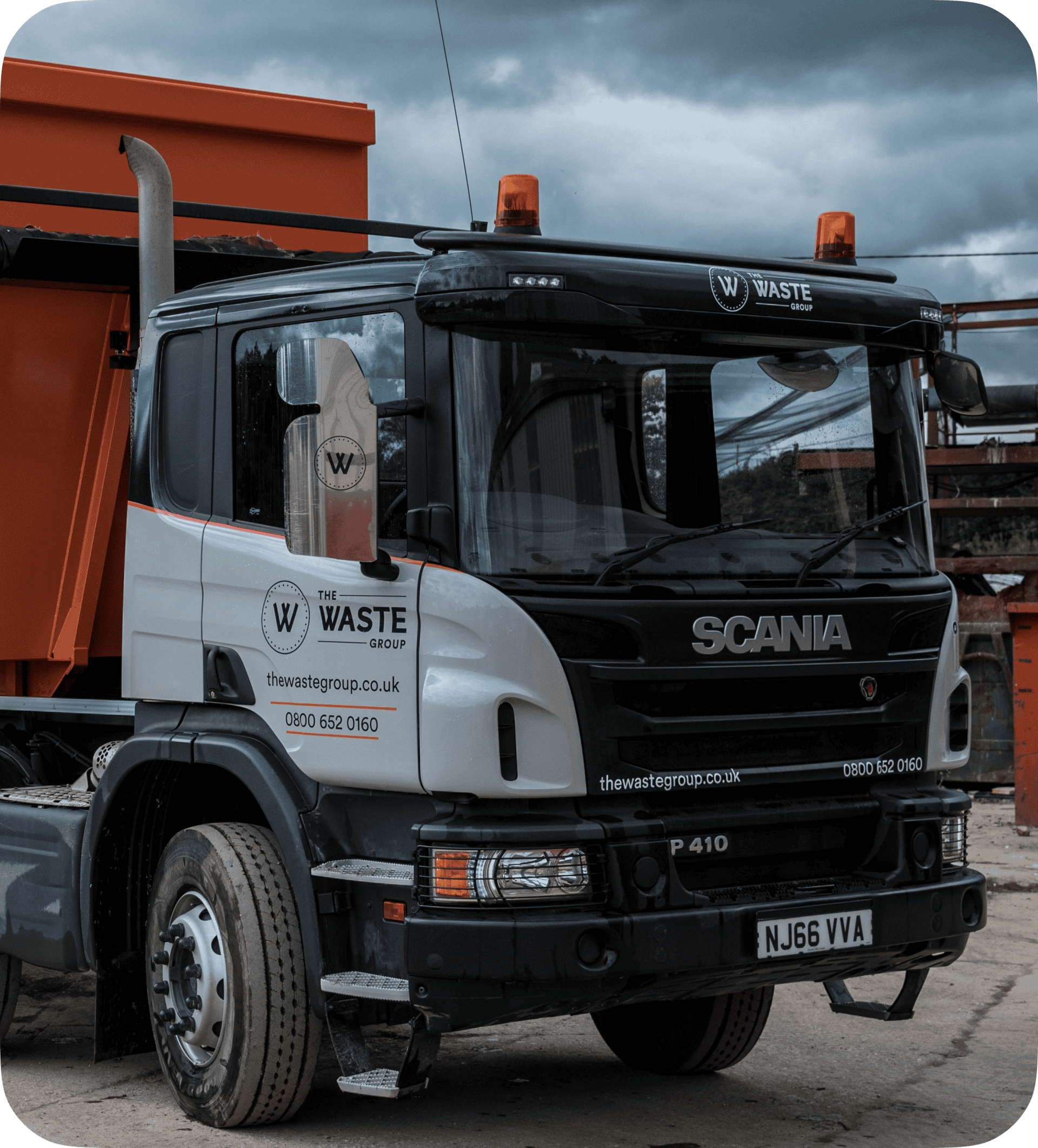 a waste group's skip lorry