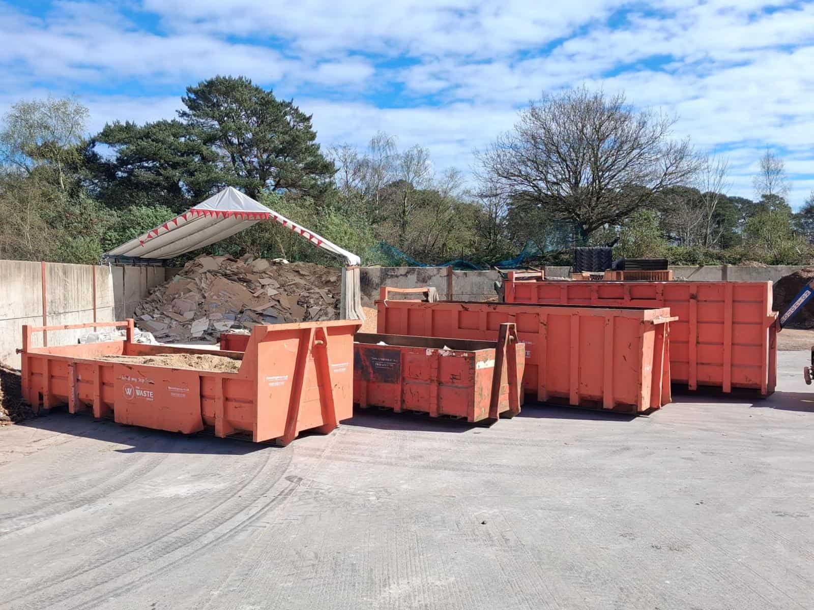 Range of Ro Ro skips — 16, 20, 30 and 40 yard available from The Waste Group